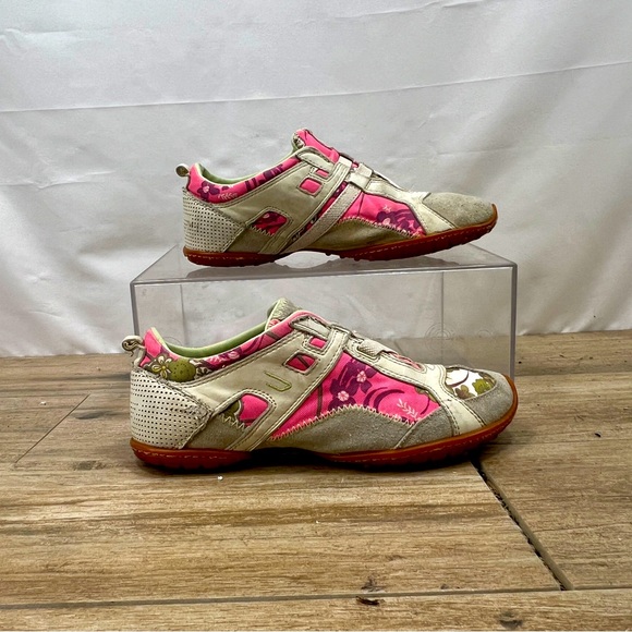 Diesel Shoes - Diesel Shoes Womens 7.5 Sneakers Pink Lace Up Low Top Comfort